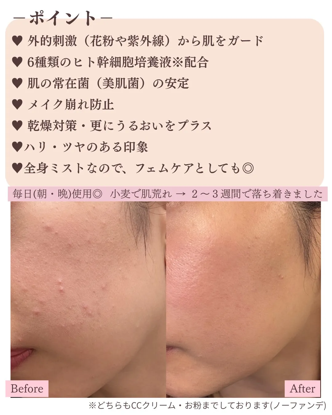 簡単に24時間美容マスク！お顔にシュッと振りかけるだけ美容液...